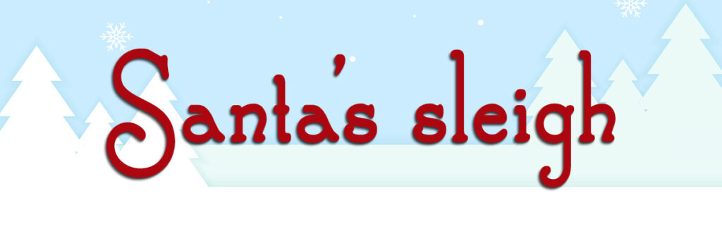 Las 10 mejores tipografías navideñas gratuitas 2025 - Ukume Vitoria-Gasteiz santas sleigh