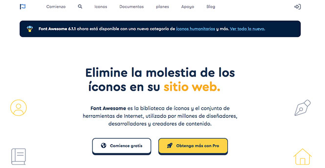 font awesome iconos