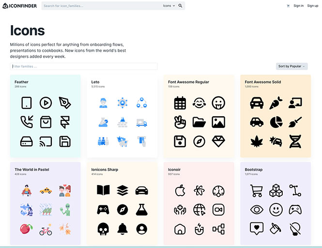 iconfinder iconos