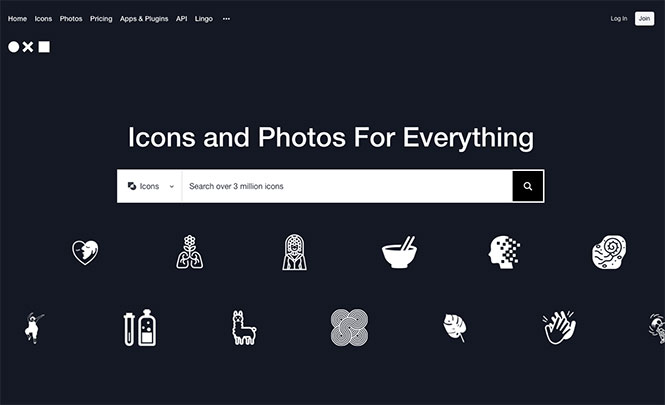 noun project iconos