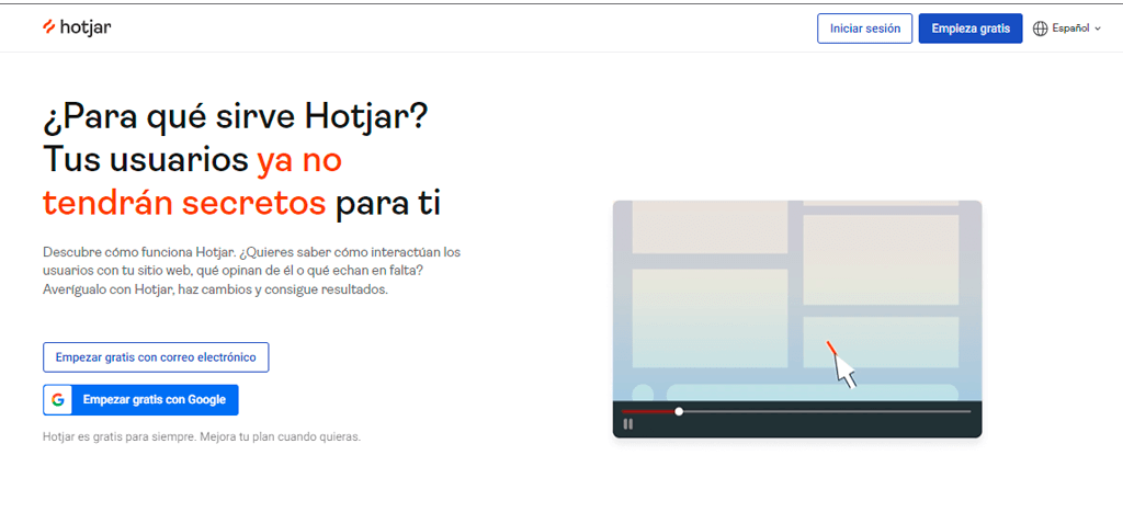 Hotjar; herramienta para realizar y seguir CTAs 